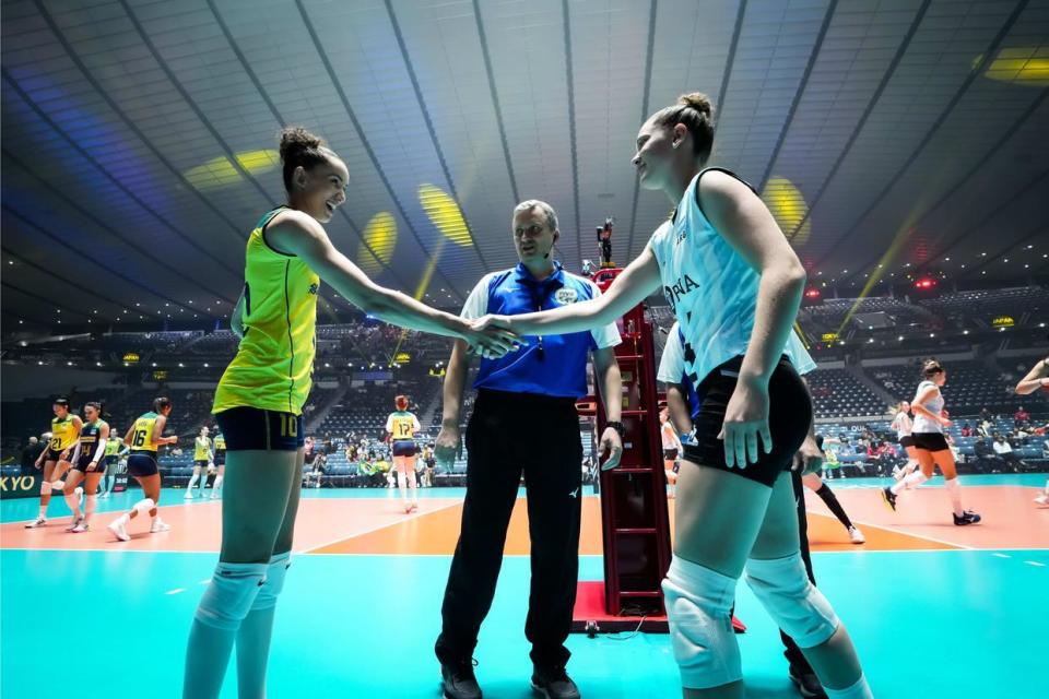 巴西击败阿根廷获得排球胜利